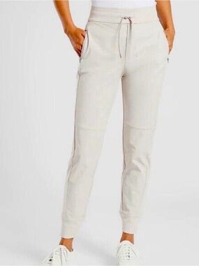 Athleta Headlands Hybrid Trek Jogger Pants Off-white size 8 Tall